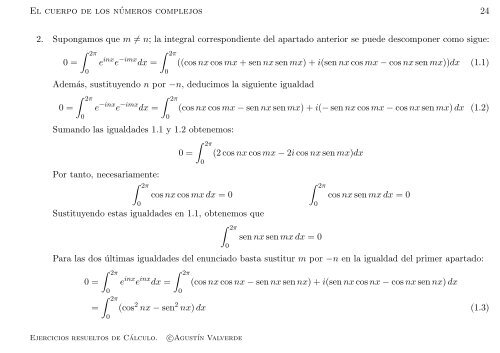 Ejercicios resueltos de Cálculo - Universidad de Málaga