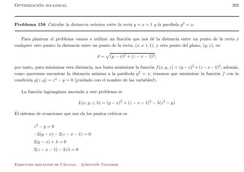 Ejercicios resueltos de Cálculo - Universidad de Málaga