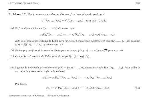 Ejercicios resueltos de Cálculo - Universidad de Málaga