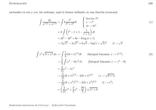 Ejercicios resueltos de Cálculo - Universidad de Málaga