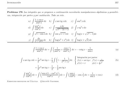 Ejercicios resueltos de Cálculo - Universidad de Málaga