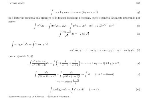 Ejercicios resueltos de Cálculo - Universidad de Málaga