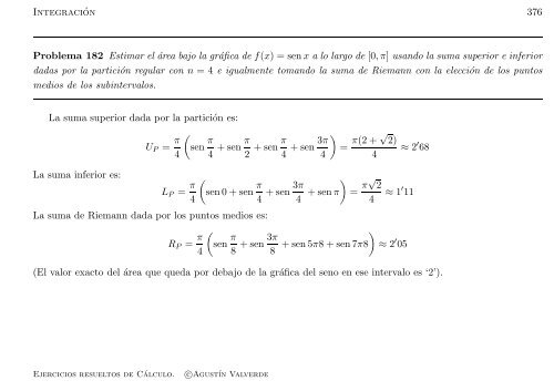 Ejercicios resueltos de Cálculo - Universidad de Málaga