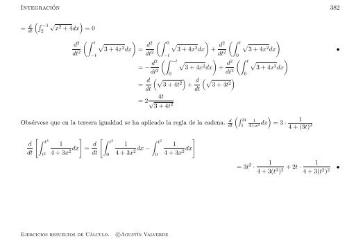 Ejercicios resueltos de Cálculo - Universidad de Málaga