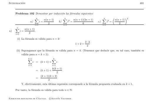 Ejercicios resueltos de Cálculo - Universidad de Málaga