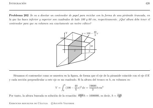 Ejercicios resueltos de Cálculo - Universidad de Málaga