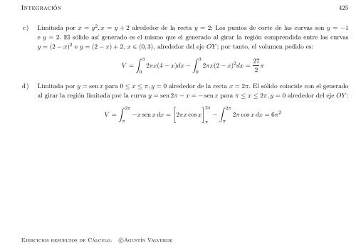 Ejercicios resueltos de Cálculo - Universidad de Málaga