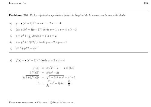 Ejercicios resueltos de Cálculo - Universidad de Málaga