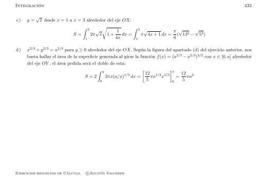 Ejercicios resueltos de Cálculo - Universidad de Málaga