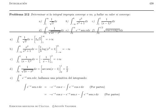 Ejercicios resueltos de Cálculo - Universidad de Málaga