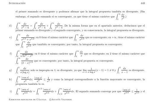 Ejercicios resueltos de Cálculo - Universidad de Málaga