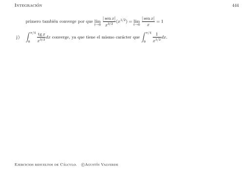 Ejercicios resueltos de Cálculo - Universidad de Málaga