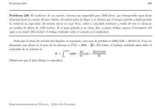 Ejercicios resueltos de Cálculo - Universidad de Málaga