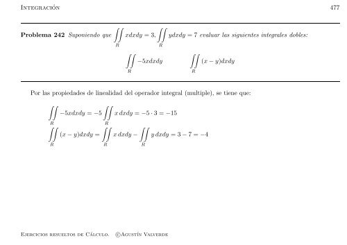 Ejercicios resueltos de Cálculo - Universidad de Málaga