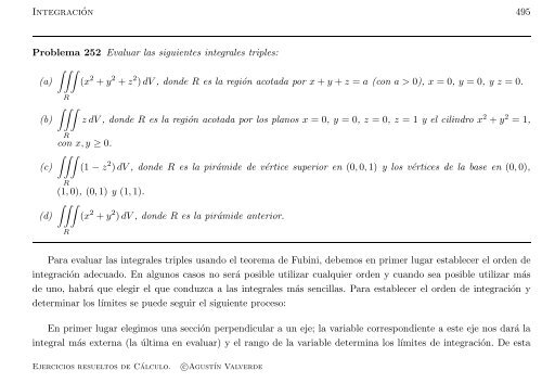 Ejercicios resueltos de Cálculo - Universidad de Málaga