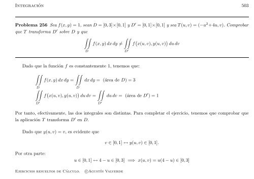 Ejercicios resueltos de Cálculo - Universidad de Málaga