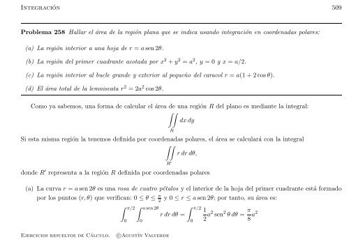 Ejercicios resueltos de Cálculo - Universidad de Málaga