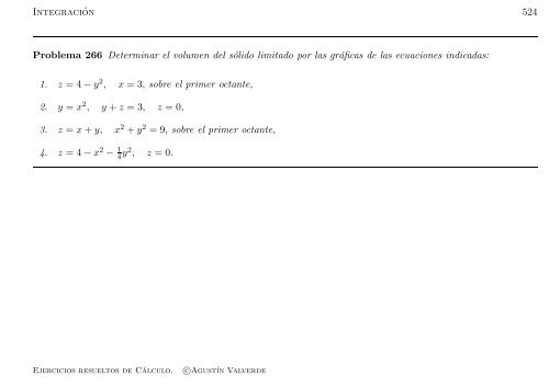 Ejercicios resueltos de Cálculo - Universidad de Málaga