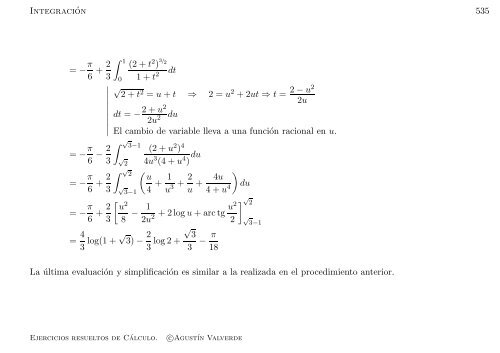 Ejercicios resueltos de Cálculo - Universidad de Málaga