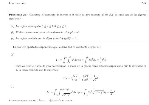 Ejercicios resueltos de Cálculo - Universidad de Málaga