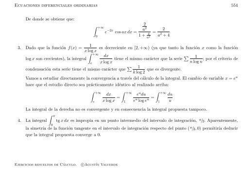 Ejercicios resueltos de Cálculo - Universidad de Málaga