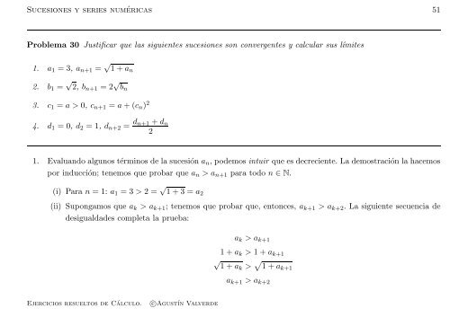 Ejercicios resueltos de Cálculo - Universidad de Málaga