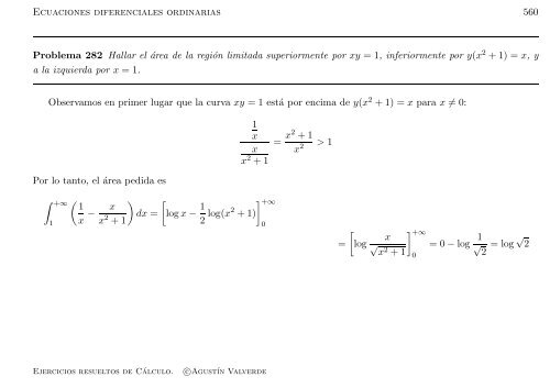 Ejercicios resueltos de Cálculo - Universidad de Málaga