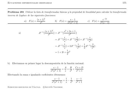 Ejercicios resueltos de Cálculo - Universidad de Málaga