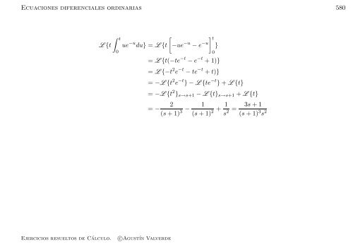 Ejercicios resueltos de Cálculo - Universidad de Málaga