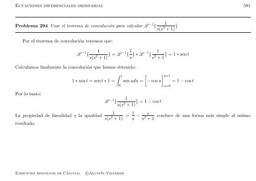 Ejercicios resueltos de Cálculo - Universidad de Málaga