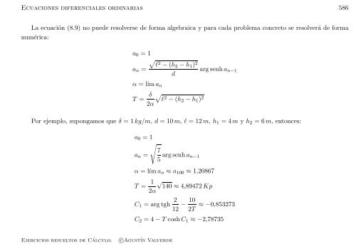 Ejercicios resueltos de Cálculo - Universidad de Málaga