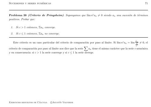 Ejercicios resueltos de Cálculo - Universidad de Málaga