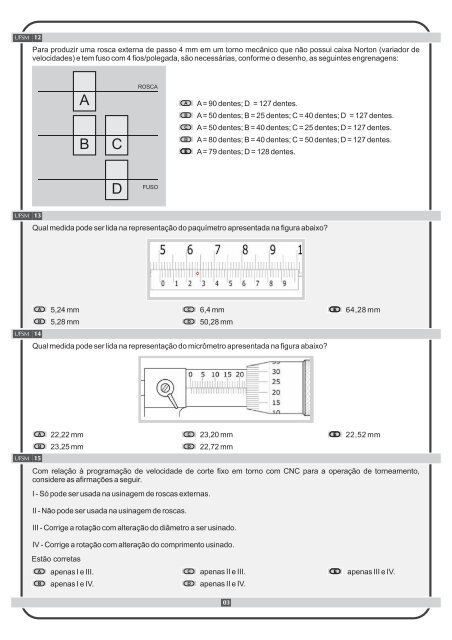 TÉCNICO EM MECÂNICA - UFSM