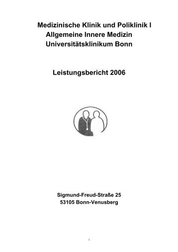 Leistungsberichtneu 2006 - Universitätsklinikum Bonn - Universität ...