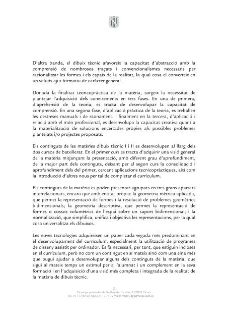 dibuix_tecnic_I_II curriculum.pdf - El Web Educatiu de les Illes Balears