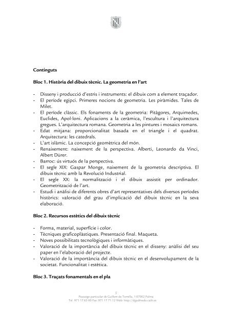 dibuix_tecnic_I_II curriculum.pdf - El Web Educatiu de les Illes Balears