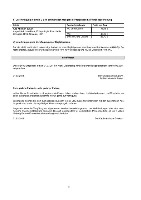 DRG_Entgelttarif_UKB_01032011 020311 - Universitätsklinikum Bonn