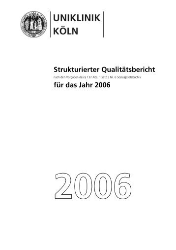 Strukturierter Qualitaetsbericht 2006