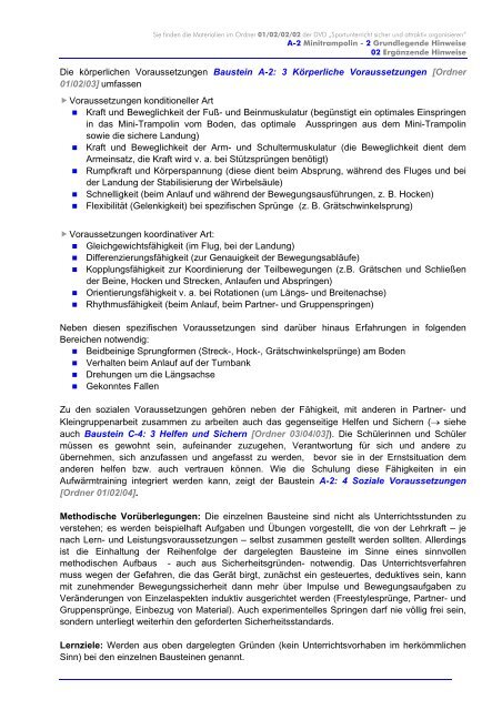 2.2 Ergänzende Hinweise - Unfallkasse Rheinland-Pfalz