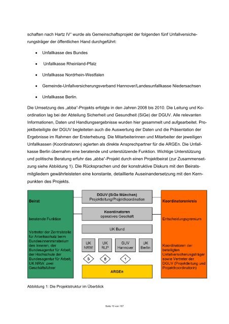 Das Projekt abba - Deutsche Gesetzliche Unfallversicherung