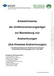 Arb.Hinweise Arztrechnungen - Unfallkasse Rheinland-Pfalz