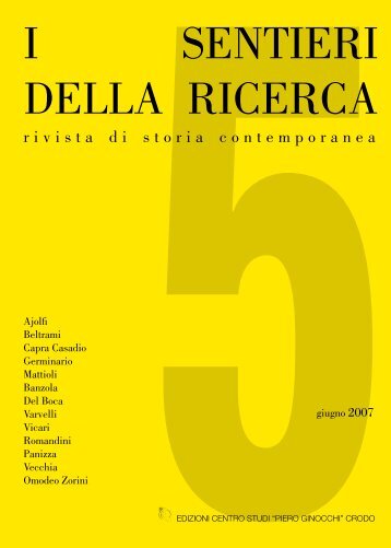 sentieri della ricerca - Centro di Documentazione Del Boca – Fekini