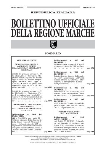 Bollettino Ufficiale della Regione Marche - Regione Marche-Home ...