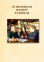 IN MEMORIAM RAIMON PANIKKAR - Alia Vox