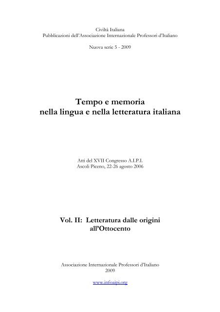 Atti del Convegno di Ascoli Piceno 2006 - AIPI