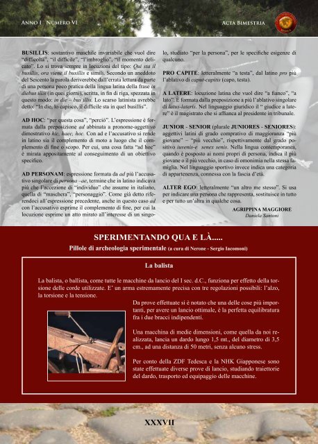 Scarica il pdf - Gruppo Storico Romano