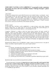 SATURA LANX LABRONICA - Liceo Scientifico Federigo Enriques ...