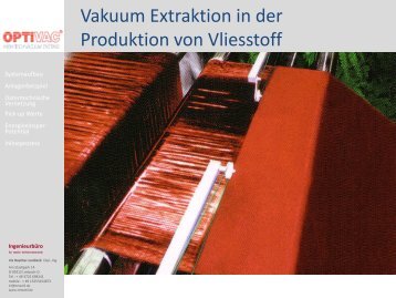 Vakuumextraktion in der Produktion von Vliesstoff - Hofer ...