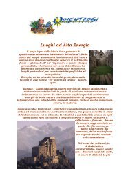 luoghi di energia - Orientarsi