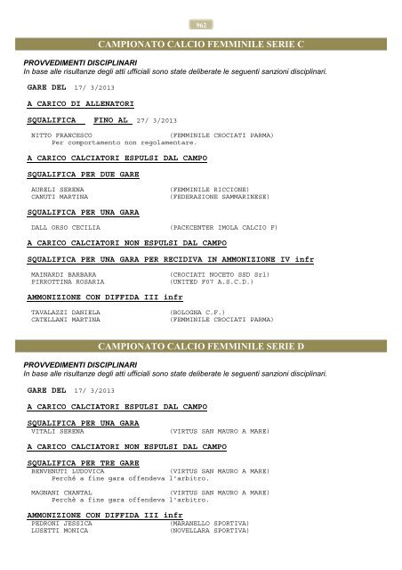 Comunicato N° 37 del 20 marzo 2013 - FIGC Comitato Regionale ...